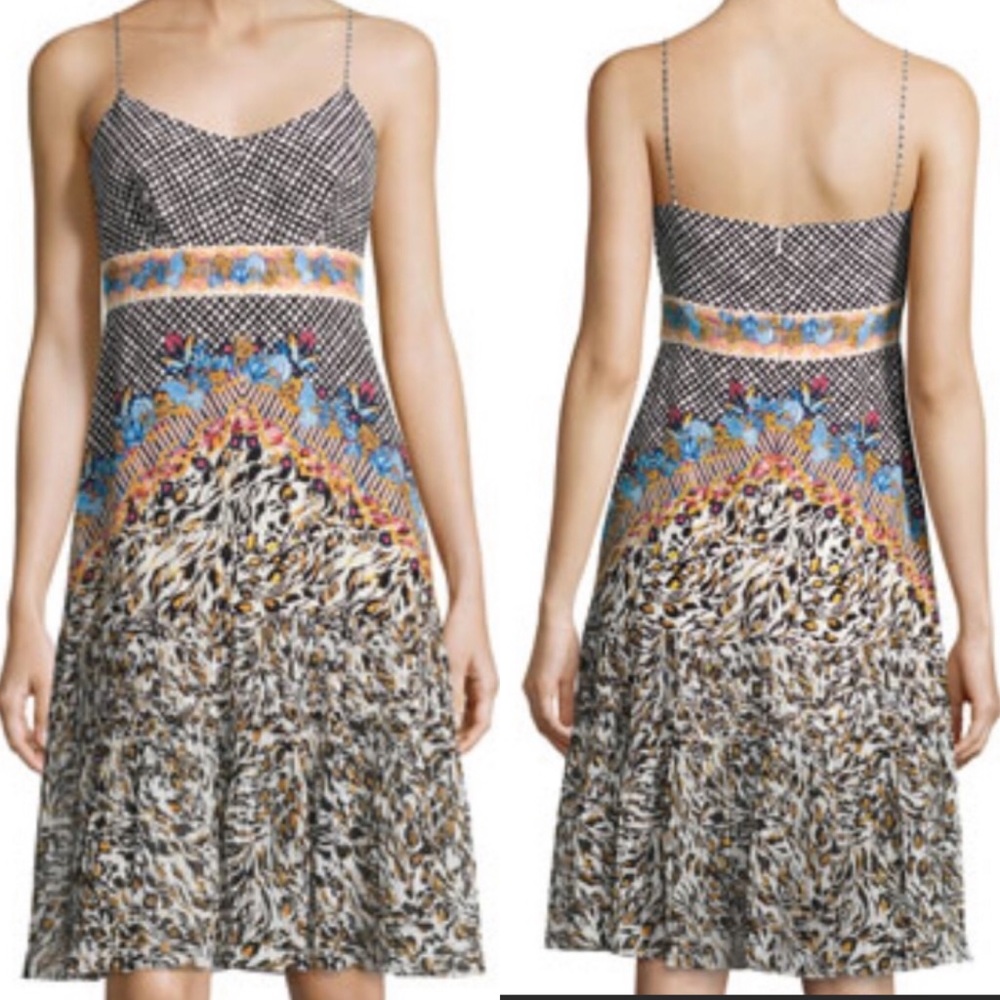 Saloni Veronica Silk Short Dress Black NWT Size 6